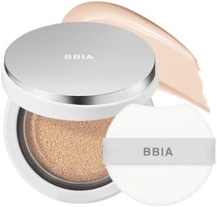 BBIA EAU Glow Cushion Foundation SPF40 - Moist Natural Coverage, Watery Glowy Texture with Semi-Matte Finish, Comfortable Lightweight & Longlating, Vegan, Korean Makeup (21 LIGHT, Pack of 1)