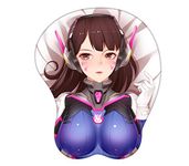 3D Anime Cartoon Silica Gel Wrist Support Mouse Pad Wrist Cushion Pad Nonslip Mouse Pad Pain Relief,DVA version1