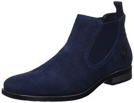 Bugatti Licio Eco Dark Blue Suede Leather Mens Chelsea Boots - UK 6