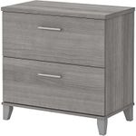 Bush Somerset 2-Drawer Lateral File Cabinet, Letter/Legal, Platinum Gray, 30-Inch (WC81280)