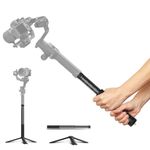 NEEWER Carbon Fiber Gimbal Extension Pole, 13"-29"/33-74cm Telescopic Stabilizer Boom Pole with 1/4" Screw & Foldable Desktop Tripod, Compatible with DJI Ronin RS Feiyu Zhiyun, MS-300CM