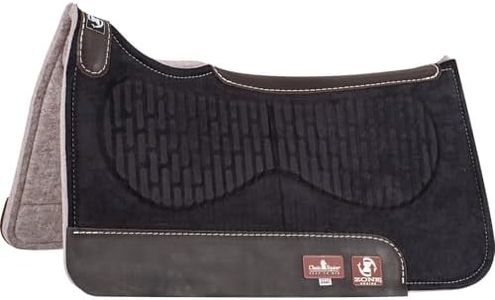 Classic Equine Zone Micro Suede Pad, 3/4-inch Felt (Black, 31 x 32)