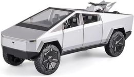 NISHCHAY Alloy Metal Pull Back Die-cast Car 1:24 Big Tesla Cyber Truck Car Diecast Metal Pullback Toy car with Openable 6 Doors,Light Music Gifts Multicolour(Colors As Per Stock) (Tesla car)