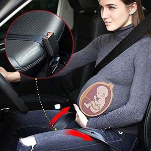Pregnancy Seat Belt,Maternity Car Belt Adjuster, Comfort & Safety for Pregnant Moms Belly, Protect Unborn Baby, a Must-Have Expectant Mothers(Black)