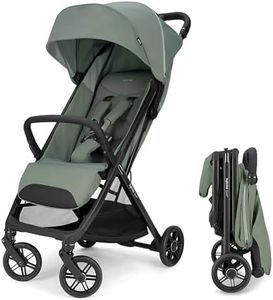 Inglesina Quid³ Lightweight Compact Travel Stroller for Baby & Toddler 0-55 lbs – One-Hand Fold, Reclining Seat, Airline Approved, Car Seat Compatible, UPF 50+ Canopy – Planet Green
