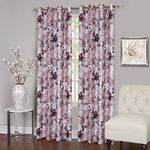 Achim Home Furnishings Tranquil Lined Grommet Window Curtain Panel, 50"x63", Blush