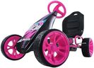 hauck Sirocco Racing Clutch Free Go Kart with Low Profile Rubber Tires, Pink