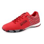 Bacca Bucci Mens Red Prowess Zx360- Elite Performance Futsal Shoes With Enhanced Grip Sole, Lightweight Design, And Dynamic Flex Control For Supreme Court Agility And Precision Footwork