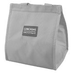 GLADFRESIT Lunch Bag - Insulated, Reusable Leakproof Thermal Lunch Box Container (Grey)