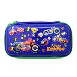 Smily Kiddos Eva Motor Racing Theme Pencil Case Large Capacity Pencil Pouch Bag Compass School Pouch Organizer for Students Kids Stylish Pen Holder Pouch Stationery Box - Eva, Blue