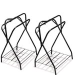 2 Pack Saddle Rack Portable Folding Horse Saddle Rack for English and Western Saddles,28" L x 19" W x 36.5" H