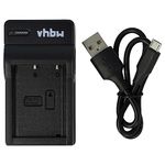 vhbw USB Battery Charger compatible with Fuji/Fujifilm X-T200, X-T3, X-T30 Camera Batteries - Cradle