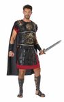California Costumes, Roman Warrior, Adult,Black/Red,Small (38-40")