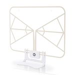 Indoor TV Aerial for Digital Freeview, 2021 SLx 4K HD Paper-Thin Transparent TV Aerial HD TV Antenna with Built In USB Powered Signal Booster