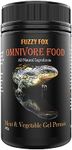 Fuzzy Fox Omnivore Mix, Bearded Dragon Food with All-Natural Meat and Plant Matter, Reptile Food with Balanced Macros, Vitamins, and Minerals, 200g.