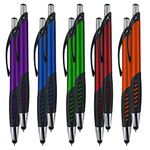 Stylus Pen, 2 in 1 Capacitive Stylus & Ballpoint Click Pen with Comfort Grip for Universal Touchscreen Devices,Tablets, iPad, iPhone 6,6 Plus, iPod, Android, Samsung Galaxy(Metallic 10 Pack)