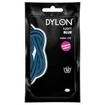 DYLON Hand Dye, Fabric Dye Sachet for Clothes, Soft Furnishings and Projects, 50 g - Navy Blue