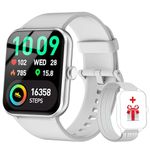 Smart Watch for Men Women, 1.85" Fitness Watches, Make/Answer Calls, AI Voice, SpO2 Heart Rate Sleep Monitor, 100+ Sports Modes, Calorie Step Counter Fitness Tracker Smart Watch for Android iOS