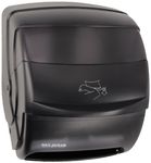 San Jamar Integra Paper Towel Dispenser, Fits All Core Sizes, Wall Mounted Manual Lever Dispenser Made with Durable Plastic, Black Pearl