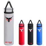 Mytra Fusion Boxing Bag Hanging Punching Bag for MMA, Muay Thai, Boxing, Karate Training, Kickboxing and Home or gym Training Unfilled Punch Bag Available with 2 Sizes 4FT and 5FT (White, 4FT)