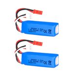 2 pcs 7.4V 450mAh 20C Lipo Battery with JST Connector for WLtoys K969 K989 K999 P929 P939 RC Car