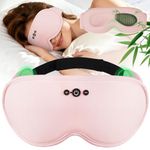 MUSICOZY Sleep Mask Headphones | 3D Bamboo Cotton Bluetooth Eye Mask with Zero Side Pressure & Silent Tear-Off Removable Washable Eye Pad | Comfortable for Side Sleepers | Bluetooth 5.4, 16H Playtime