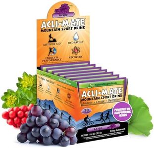 Acli-Mate Mountain Sport Drink Mix - Energy Powder Supplement - High Altitude Acclimatization Hydration - Recovery Drink for Running, Cycling, Hiking, Workout, Skiing, Travel & More (30 CT, Grape)
