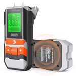 Wood Moisture Meter, 2 in 1 Pin & Pinless Moisture Tester, Dr.Meter Digital Dampness Moisture Sensor Detector for Wood Firewood Drywall Paper Floor Woodworking, Water Leak Detector
