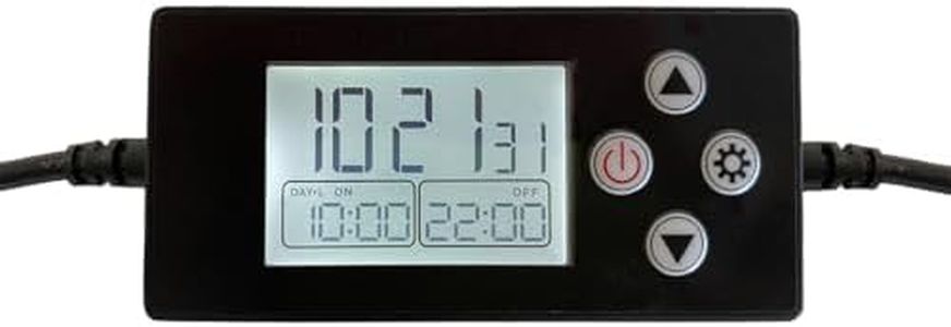 HappyBird Lighting Programmable Sunrise Sunset Dimming Timer - Slowly Dims On & Off - Works on Any LED Light - Auto On and Off - Provides Accurate Timing – Comes with Built-in Battery Backup