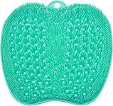 Beauté Secrets foot scrubber mat Cleans, Smooths, Exfoliates & Massages Your Feet Without Bending, Improve Foot Circulation & Soothe Achy Feet, Green