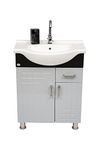 Dazzle Kitchen Modular BWR Plywood Vanity Washbasin Cabinet (Sparkle Silver)