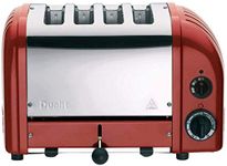 Dualit 4 Slot Classic Toaster With Sandwich Cage, Red 40591