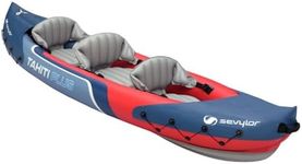 Sevylor Tahiti Plus Kayak, Inflatable Canoe for 2/3 persons, Inflatable Boat, Paddle Boat with Robust PVC Outer Shell, Straps for Fastening Luggage, Bar Construction for High Stability on the Water