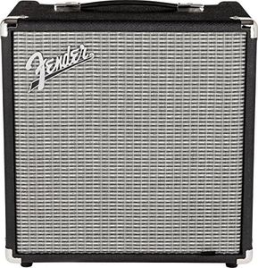Fender Rumble 25 Ampli basse 25 W pour guitare basse électrique Noir/argenté