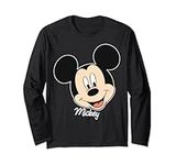Disney Mickey And Friends Mickey Mouse Big Face Long Sleeve T-Shirt