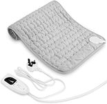 Faylor Electric Heating Pad for Back, Neck, and Shoulder Pain Relief, Soft Heat Pad for Moist & Dry Therapy, 6 Electric Temperature Options, 4 Timer Settings, Auto Shut Off(30x60cm/12x24inches Heated Pad)