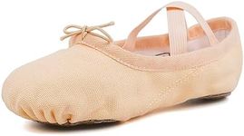 s.lemon Ballet Shoe for Girls,Canva