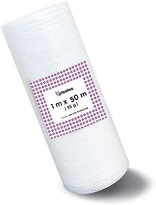 Rouleau de film à bulles of 1 m large and 50 m long. Bubble wrap ideal for packaging, moving, box.
