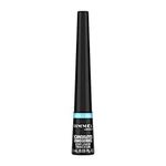 RIMMEL LONDON - Scandal'eyes Exaggerate Liquid Eyeliner - Waterproof, Smudge-proof, Flake-proof, Run-proof - Highly Pigmented Formula & Matte-Black Finish - 001 Black - 2.5ml