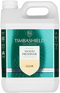 Timbashield - Wood Preserver - Water Based - Clear - 5L - Ready-to-Use - Preserves Wood for Up to 5 Years - BPR Approved