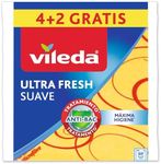 Vileda 142010 Soft Cloths, 30% Microfibre, Pack of 4 Plus 2 Free