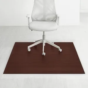 Anji Mountain Office Chairmat Thickest & Sturdy Bamboo Chairmats Highly Premium Quality Anti-Slip Heavy Duty for Multi-Purpose Hardwood Floor Office & Home Floor Protector Office Chair mat-12mm Thick