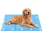 Lesotc Dog Cooling Mat - Large 60x90cm Pet Cool Mat for Dogs, Pet-Safe Non-Toxic Gel Cooling Pad, Fast Heat Absorption & Dissipation, Durable, Non-Slip & Easily Wipe Clean, for Indoor/Outdoor/Vehicles
