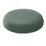 IMIKEYA Stretch Chair Cover Round Seat Cushion Protective Stool Soft Cover Short Chair Seat Cover Stretch Slipcover for Home Office Bar Restaurant Office Chair Matcha Green