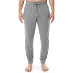 Fruit of the Loom Mens Jersey Knit Jogger Sleep Pant (1 and 2 Packs), Grey Heather, 3X