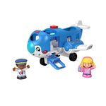 Fisher-Price HJN37 Little People Aeroplane - Multilingual Version Music Toy Aeroplane with Figures for Toddlers and Preschool Children from 1 Year