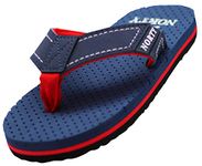 NORTY Kids Sandals - Girls Sandals, Flip Flops - Boys Slides - Little Kid - Big Kid Runs 1 Size Small, Navy/Red, 3 Little Kid