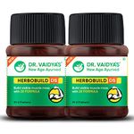 DR. VAIDYA'S new age ayurveda Herbobuild Ds (Double Strength) Capsules | Ayurvedic Muscle & Mass Gainer For Enhanced Stamina & Peak Fitness | (30 Capsules Each) Pack Of 2