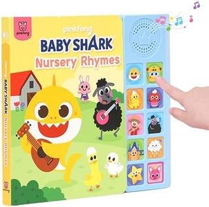 Baby Shark Nursery Rhymes 10 Button Sound Book| Learning & Education Toys | Interactive Baby Books for Toddlers 1-3 | Gifts for Boys & Girls