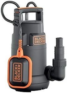 BLACK+DECKER BXUP250PCE Submersible Pump for Clear Water (250 W, Maximum Flow Rate 6000 l/h, Maximum Delivery Head 6 m)
